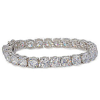 Galaxy: Stunning 32.5ct Ice on Fire Diamond CZ Tennis Bracelet - 1000Jewels.com
