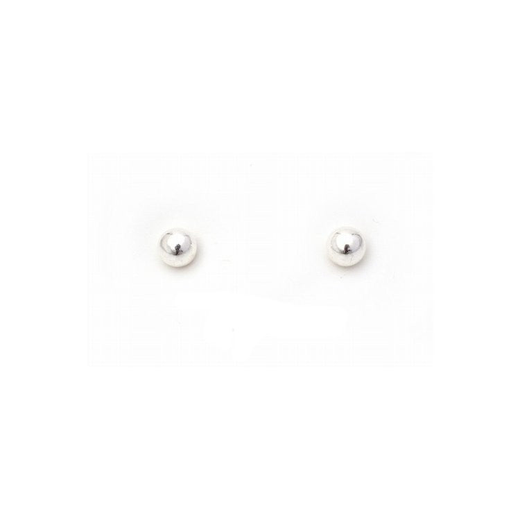 Classic 3mm 925 Sterling Silver Ball Stud Earrings - 1000Jewels.com