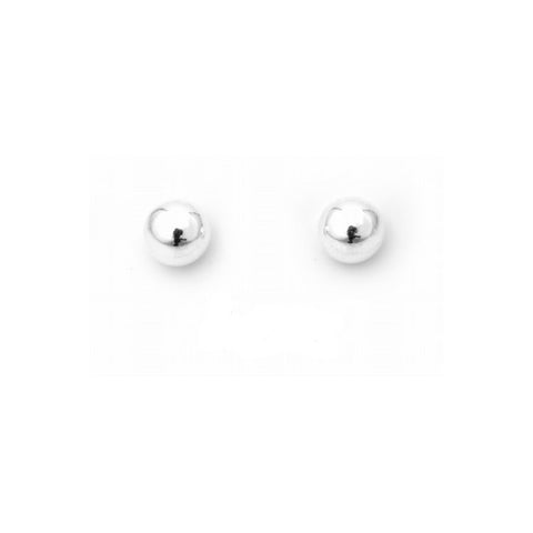 Classic 5mm 925 Sterling Silver Ball Stud Earrings - 1000Jewels.com