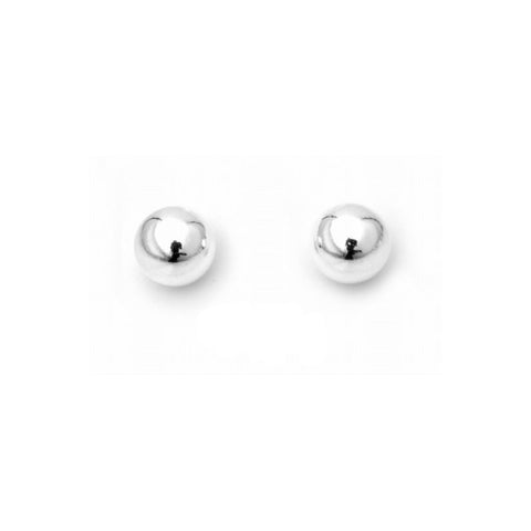 Classic 6mm 925 Sterling Silver Ball Stud Earrings - 1000Jewels.com