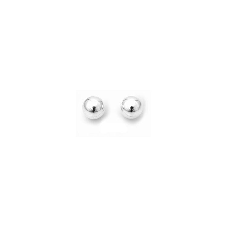 Classic 8mm 925 Sterling Silver Ball Stud Earrings - 1000Jewels.com