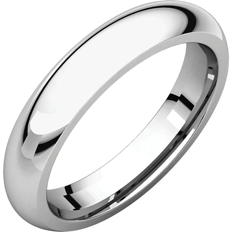 Georgia: 4mm Comfort Fit Domed 316 Stainless Steel Unisex Wedding Band - 1000Jewels.com