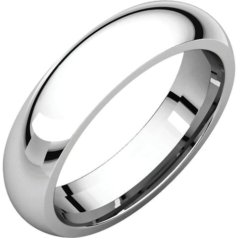Indiana: 5mm Comfort Fit Domed 316L Stainless Steel Wedding Band - 1000Jewels.com