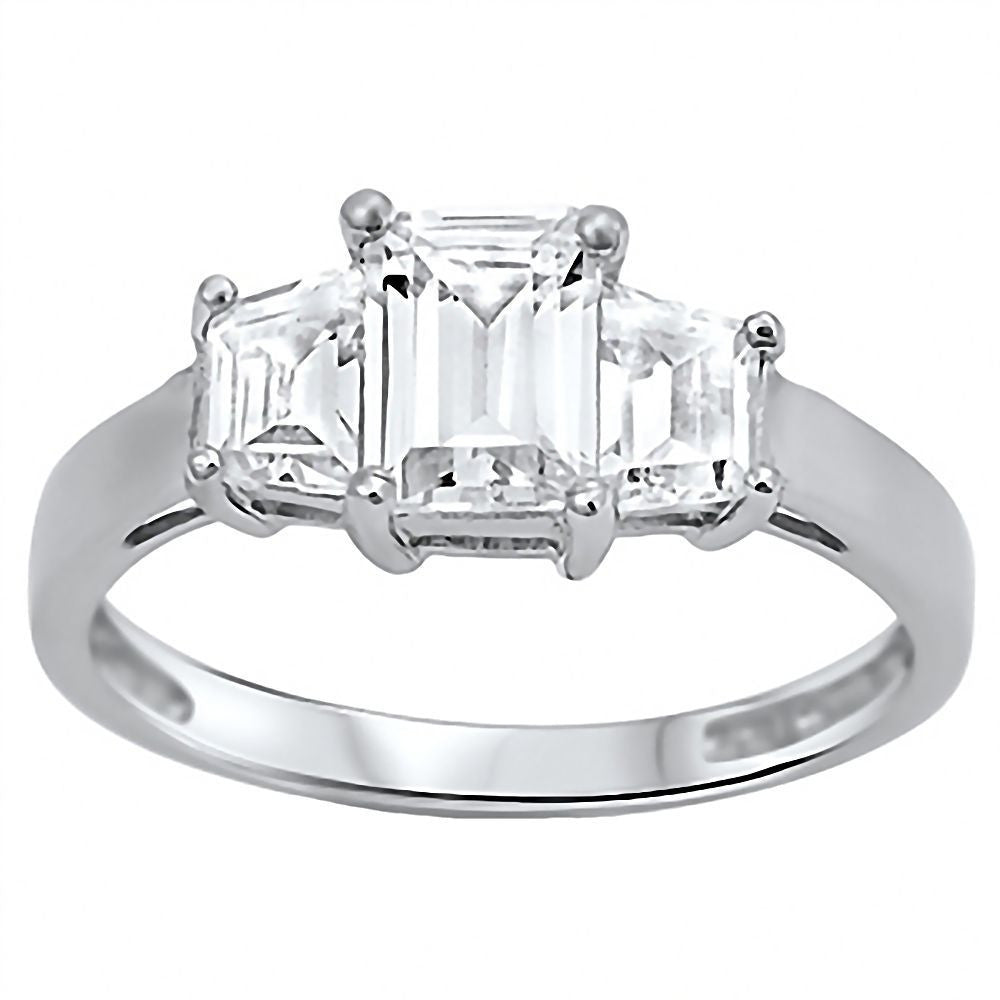 Ronelyn: 2.0ct Russian IOF CZ 3-stone PPF Style Silver Engagement Ring - 1000Jewels.com