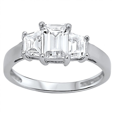 Ronelyn: 2.0ct Russian IOF CZ 3-stone PPF Style Silver Engagement Ring - 1000Jewels.com