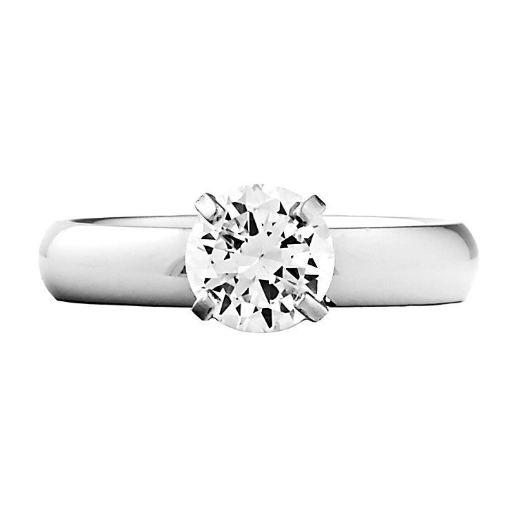 McKenzie: 1.25ct Traditional Russian IOF CZ Solitaire Engagement Ring - 1000Jewels.com
