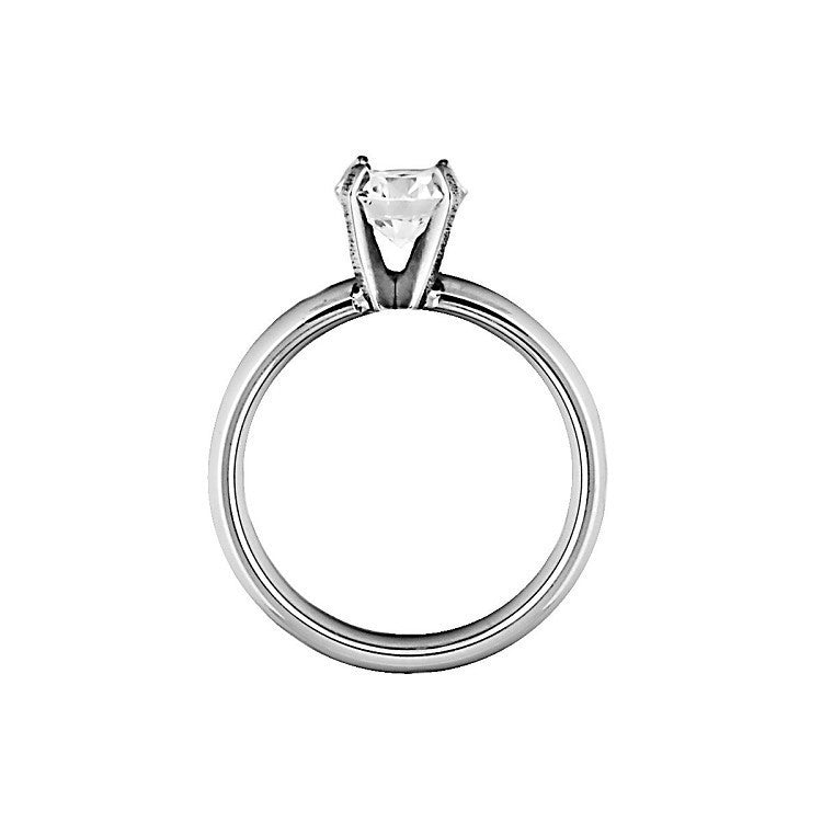 McKenzie: 1.25ct Traditional Russian IOF CZ Solitaire Engagement Ring - 1000Jewels.com