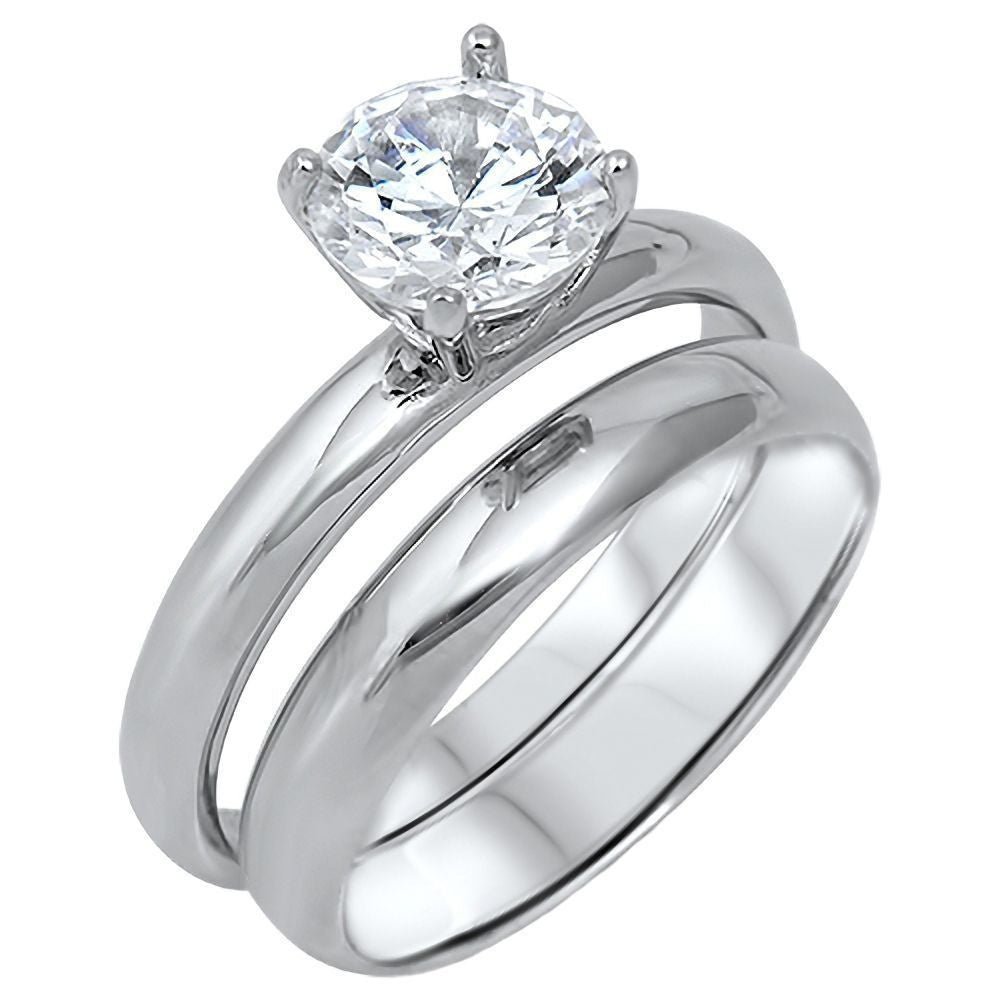 Sterling Silver Infinity Ring Diamonds | 925 Sterling Silver Wedding Ring  Set Women - Rings - Aliexpress