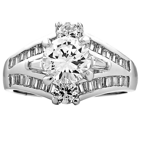 Fidelia: 3.22ct Russian Ice Simulated Diamond Bridal Wedding Ring - 1000Jewels.com