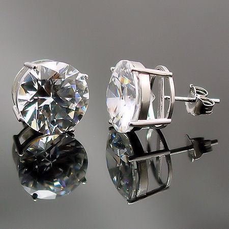 CZEAR395 - White Color Silver Plated Faux Diamond Earrings – Mortantra