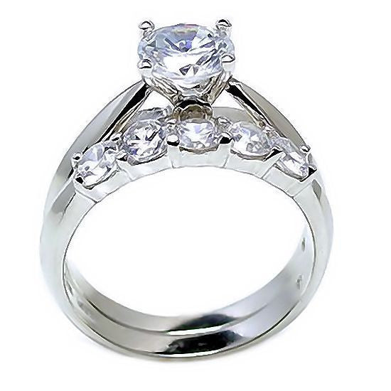 Arizona: 2.1ct Ice on Fire Russian CZ Womens Wedding Ring Set - 1000Jewels.com