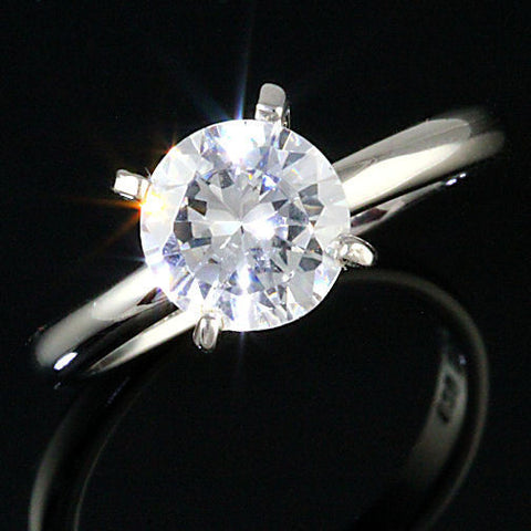 Cassandra: 2.0ct Russian Ice CZ Solitaire Bridal Engagement Band Ring - 1000Jewels.com