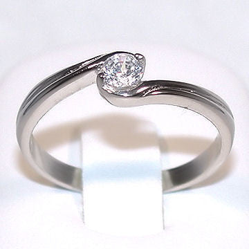 Mallory: 0.25ct Brilliant Cut Russian Ice CZ Promise Friendship Ring - 1000Jewels.com