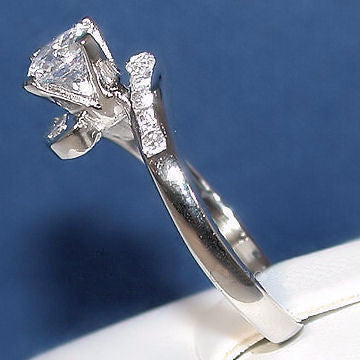 Terri: 1.1ct Ice on Fire CZ Bypass Engagement Promise Ring - 1000Jewels.com